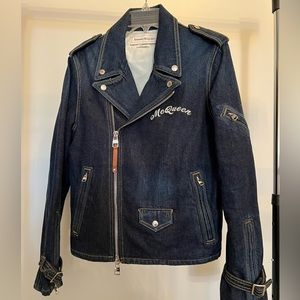 Alexander McQueen 2018 Denim Moto Jacket